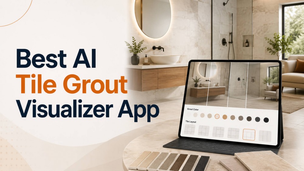Melhor aplicativo Ai Tile Grout Visualizer