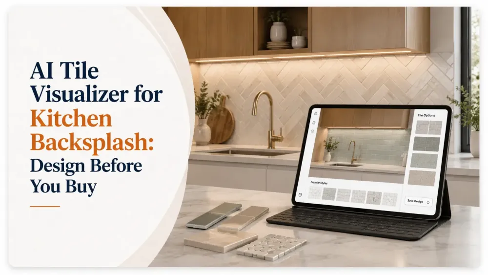Ai Tile Visualizer para backsplash de cozinha: projete antes de comprar