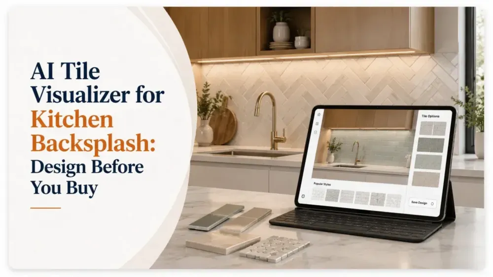 Ai Tile Visualizer para backsplash de cozinha: projete antes de comprar